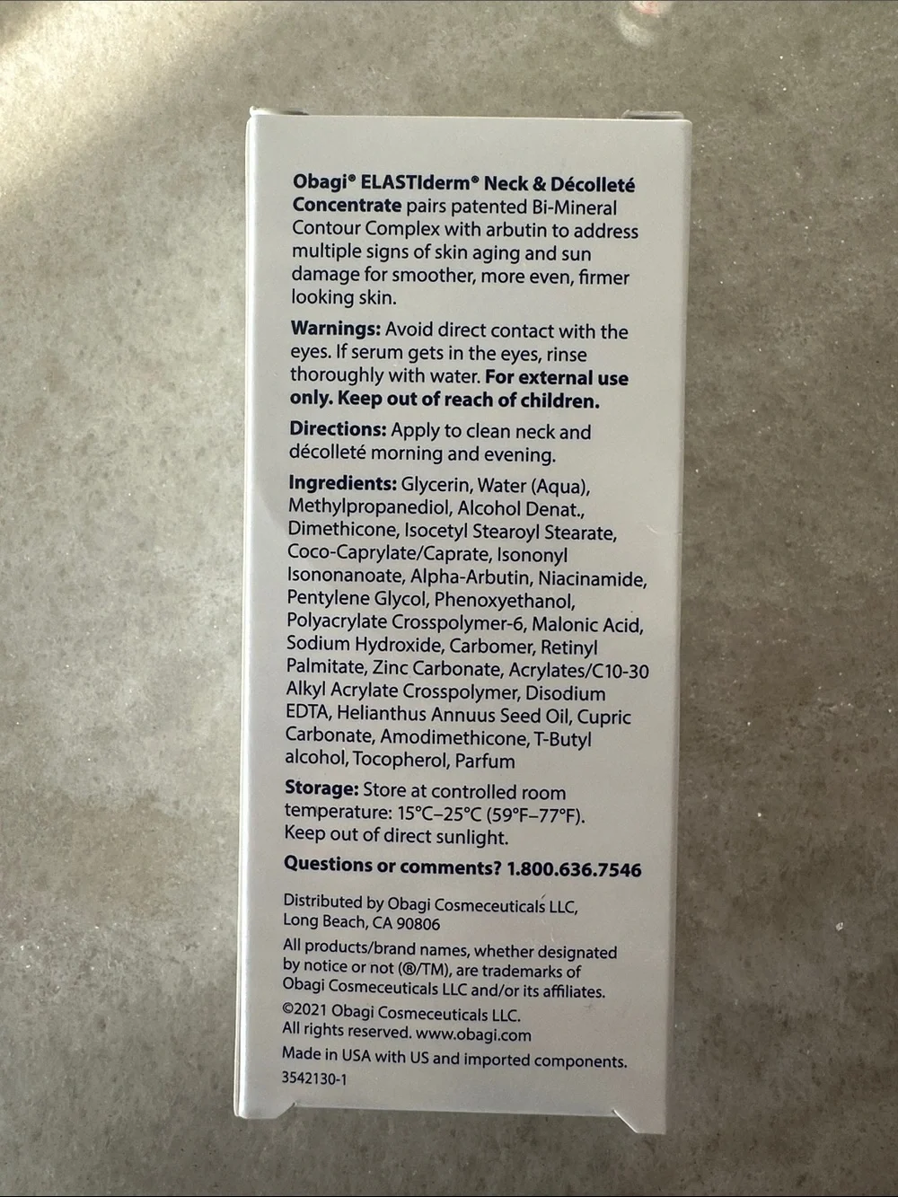 NEW Obagi Medical ELASTIDERM Neck & Décolleté Concentrate – 1 oz